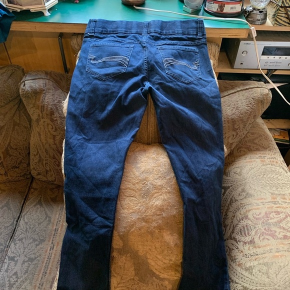 Classic Blue Women's Jeans pull on stretch - Picture 3 of 4